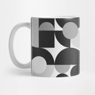 Mid Century Shapes N.09 / Monochrome Minimalism Mug